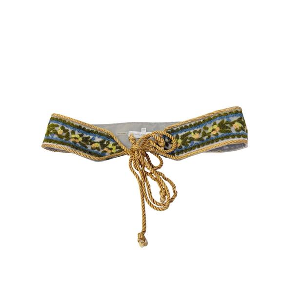 Love Shack Fancy Floral Embroidered Tassel Belt Western Boho Resort Womens M/L main image 4